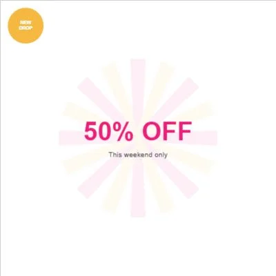 Sale Burst — editable social media template