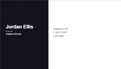Modern Grid — editable business card template