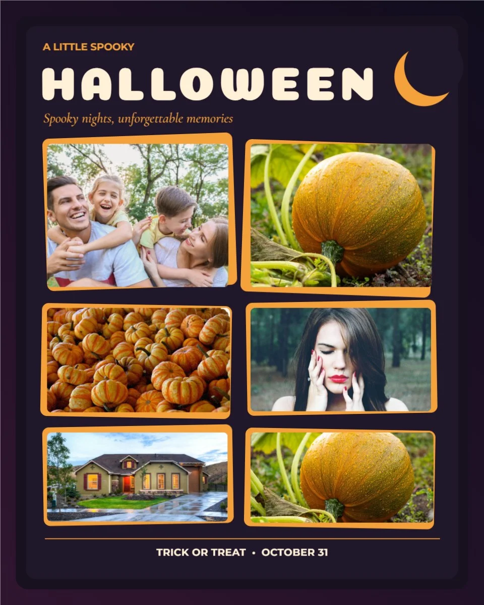 Spooky Halloween Memories Collage — editable social media template