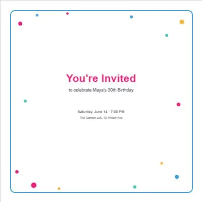 Confetti Pop template